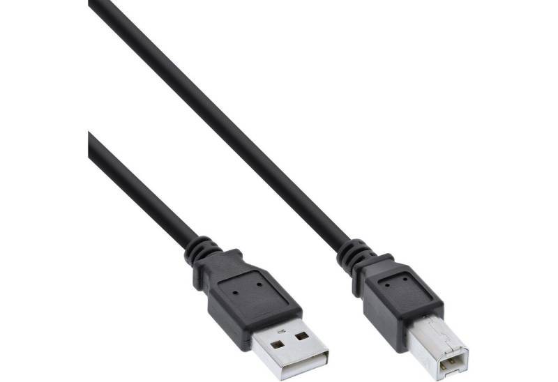 Inline InLine® USB 2.0 Kabel, A an B, schwarz, 1m USB-Kabel von Inline