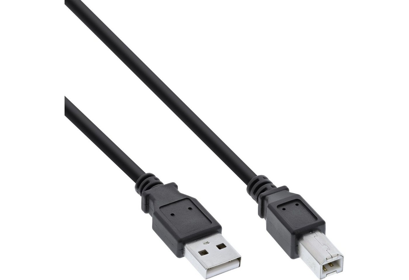 INTOS ELECTRONIC AG InLine® USB 2.0 Kabel, A an B, schwarz, 2m USB-Kabel von INTOS ELECTRONIC AG