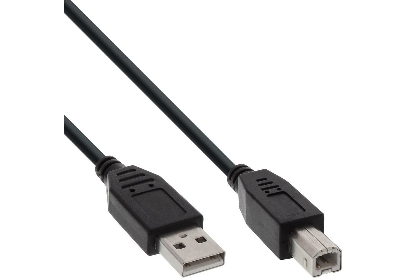 INTOS ELECTRONIC AG InLine® USB 2.0 Kabel, A an B, schwarz, 3m USB-Kabel von INTOS ELECTRONIC AG