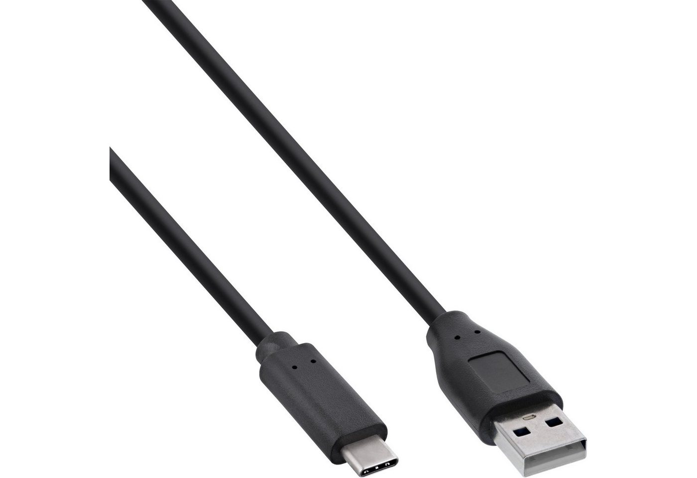 INTOS ELECTRONIC AG InLine® USB 2.0 Kabel, Typ C Stecker an A Stecker, schwarz, 2m USB-Kabel von INTOS ELECTRONIC AG