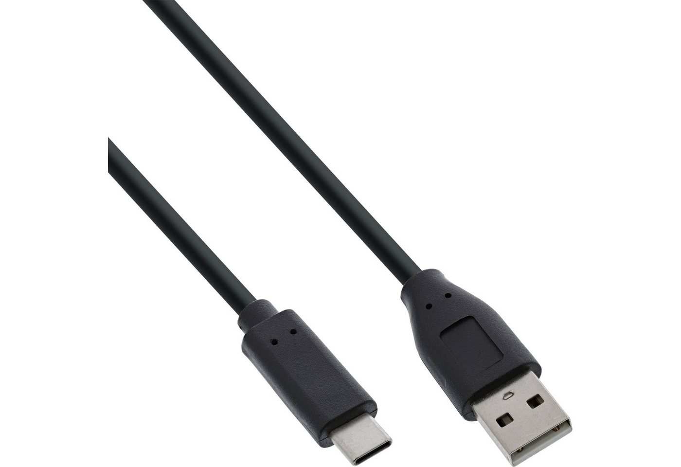 INTOS ELECTRONIC AG InLine® USB 2.0 Kabel, USB-C Stecker an A Stecker, schwarz, 0,3m USB-Kabel von INTOS ELECTRONIC AG