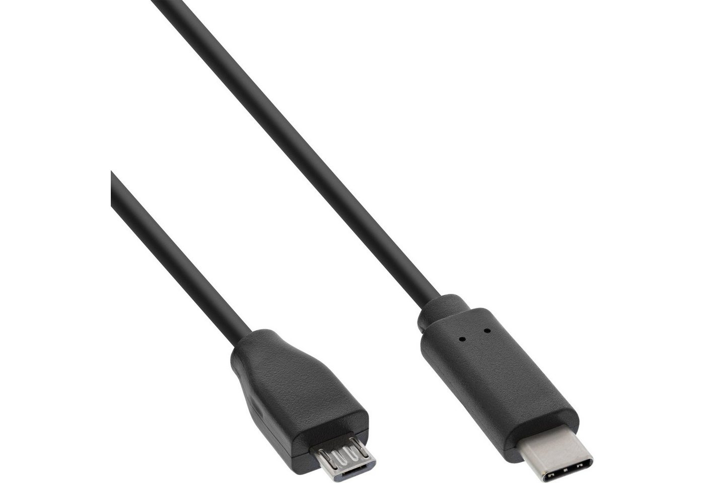 INTOS ELECTRONIC AG InLine® USB 2.0 Kabel, USB-C Stecker an Micro-B Stecker, schwarz, 1m USB-Kabel von INTOS ELECTRONIC AG