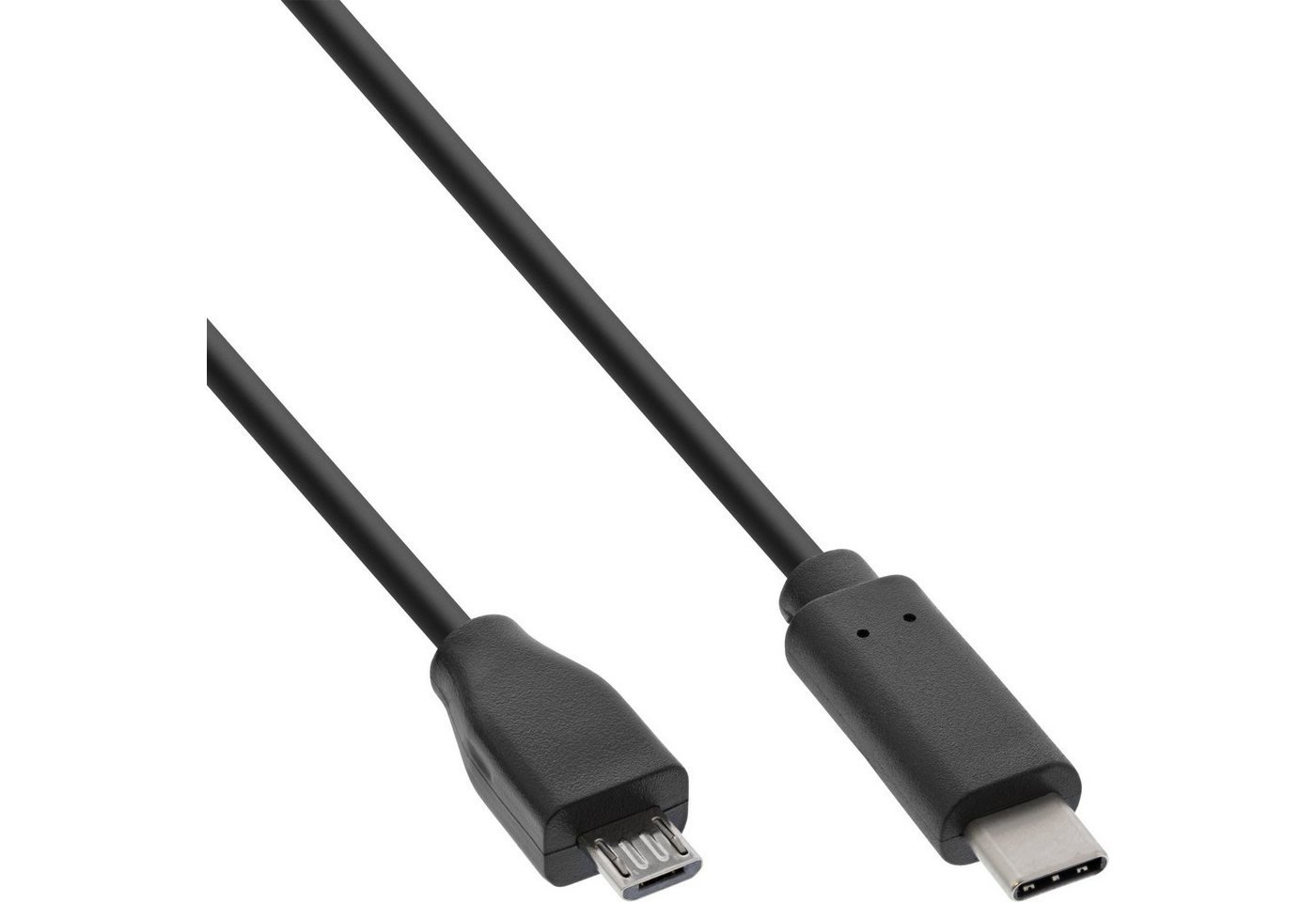 INTOS ELECTRONIC AG InLine® USB 2.0 Kabel, USB-C Stecker an Micro-B Stecker, schwarz, 2m USB-Kabel von INTOS ELECTRONIC AG