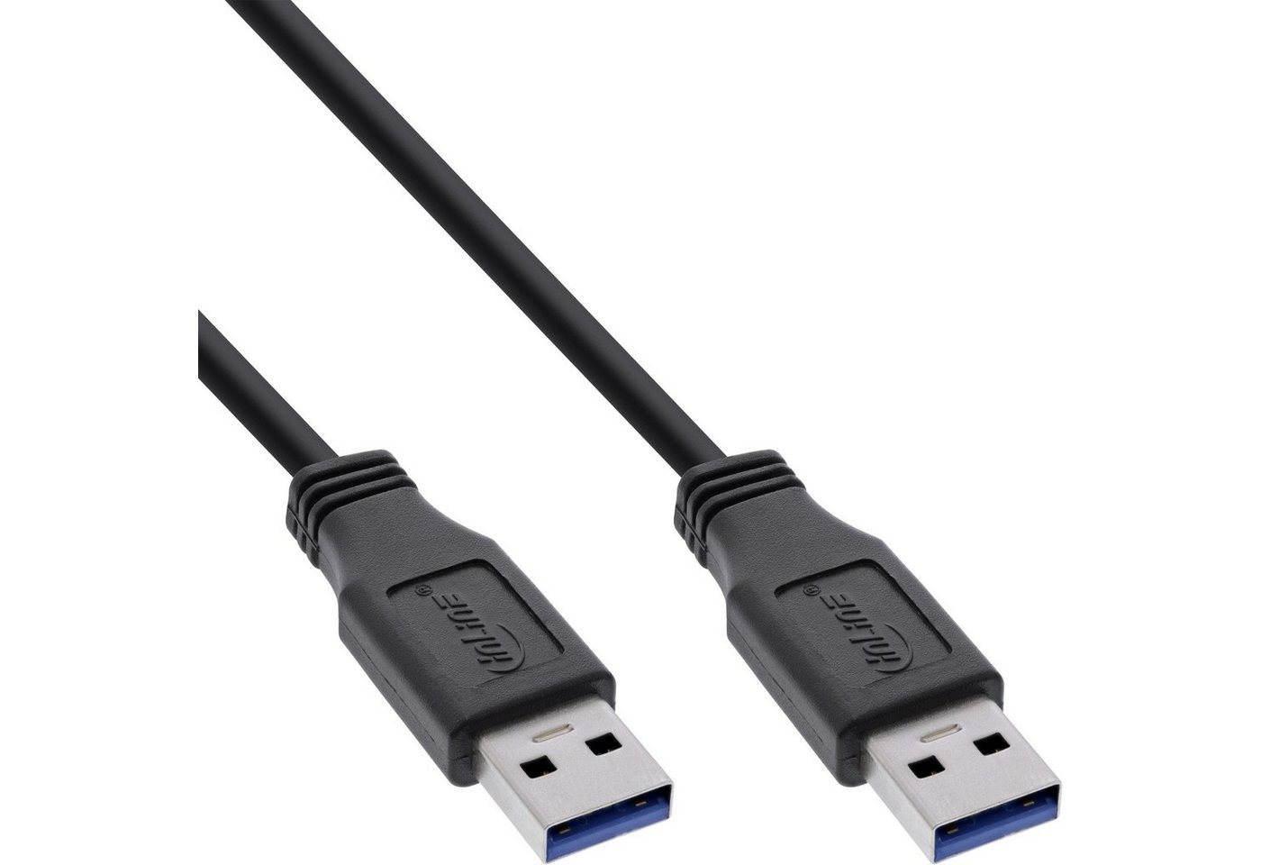INTOS ELECTRONIC AG InLine® USB 3.0 Kabel, A an A, schwarz, 0,5m USB-Kabel von INTOS ELECTRONIC AG