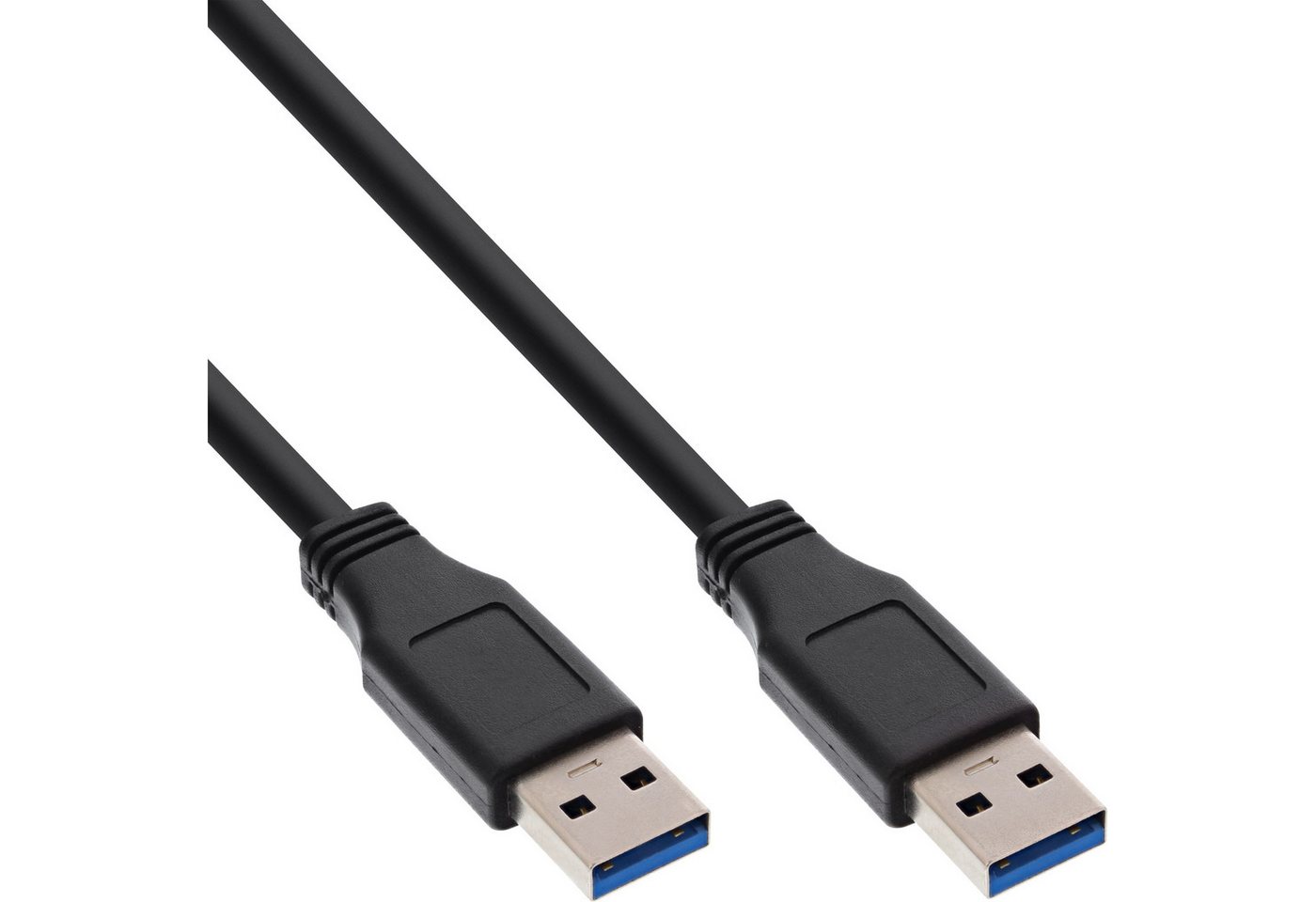 INTOS ELECTRONIC AG InLine® USB 3.0 Kabel, A an A, schwarz, 1m USB-Kabel von INTOS ELECTRONIC AG