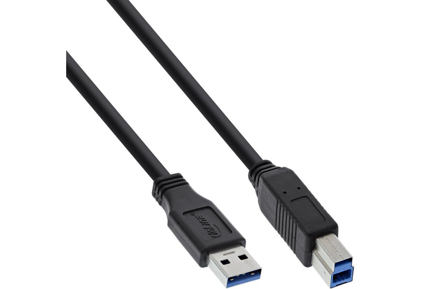 INTOS ELECTRONIC AG InLine® USB 3.0 Kabel, A an B, schwarz, 0,3m USB-Kabel von INTOS ELECTRONIC AG