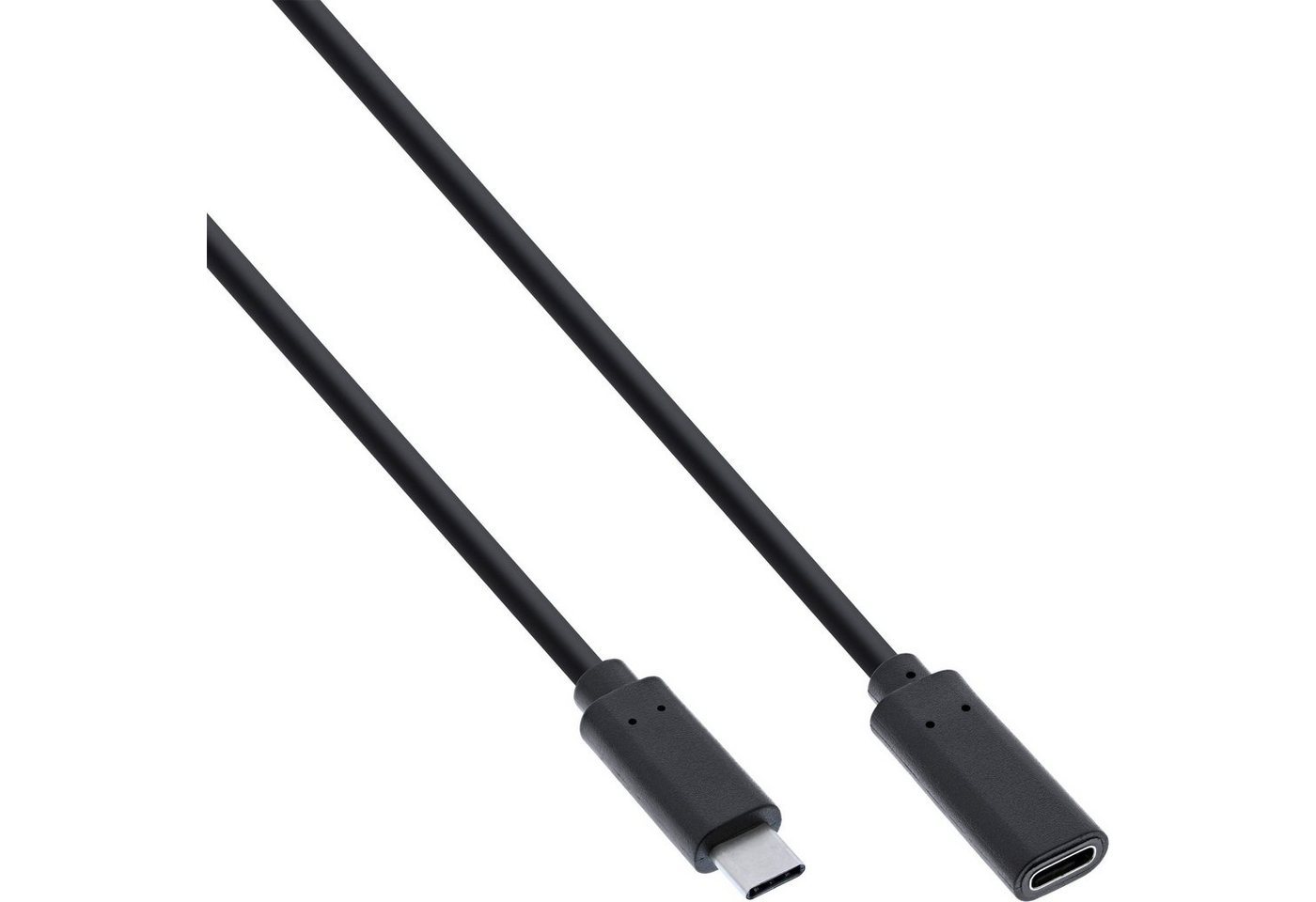 INTOS ELECTRONIC AG InLine® USB 3.2 Kabel, USB-C Verlängerung Stecker/Buchse, schwarz, 1m USB-Kabel von INTOS ELECTRONIC AG