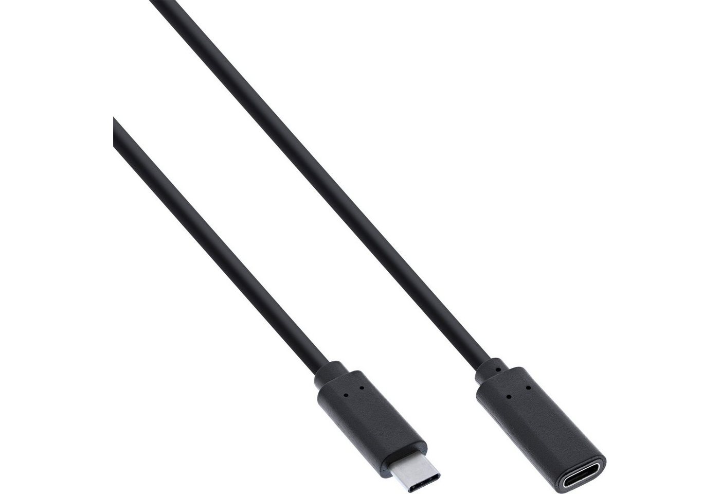 INTOS ELECTRONIC AG InLine® USB 3.2 Kabel, USB-C Verlängerung Stecker/Buchse, schwarz, 2m USB-Kabel von INTOS ELECTRONIC AG