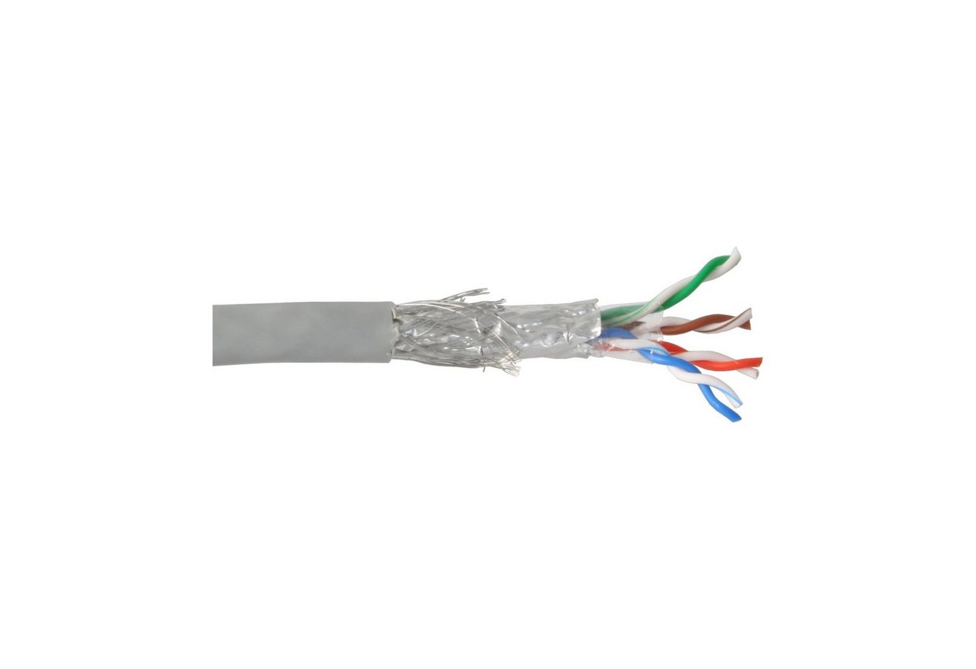 INTOS ELECTRONIC AG InLine® Verlegekabel, SF/UTP, Cat.5e, AWG24 CCA, PVC, 100m Computer-Kabel von INTOS ELECTRONIC AG