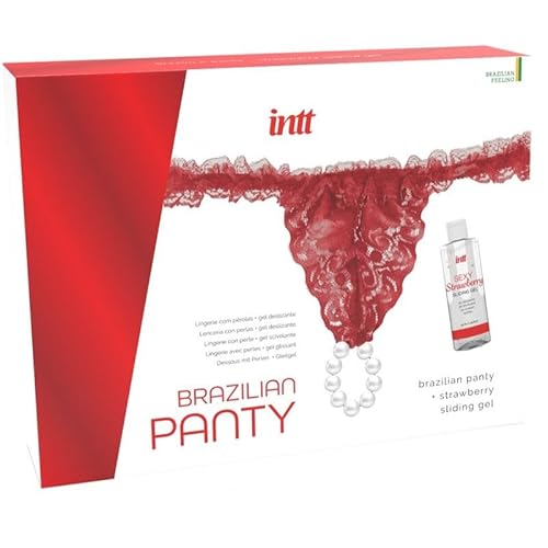 INTT RELEASES - Brazilian RED Panty with Pearls and LUBRICATING Gel 50 ML von INTT RELEASES