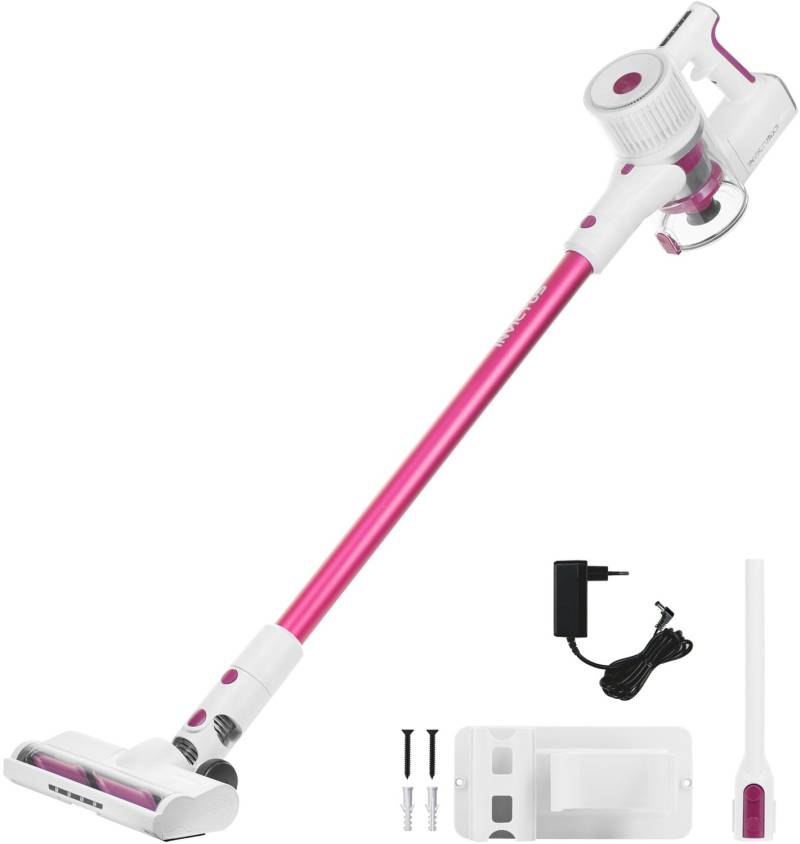 X3 Set 11tlg. Akku-Stielstaubsauger pink von INVICTUS