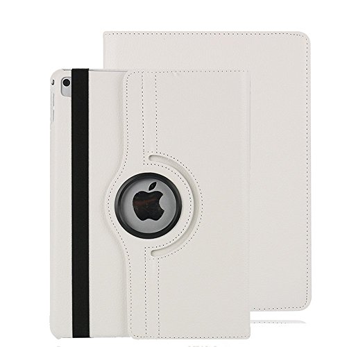 iPad Pro 12,9 Folio Fall, inorton Multi-Funktion Displayschutzfolie, Slim und Leichten PU Leder Schutzhülle Weiß Weiß von INorton