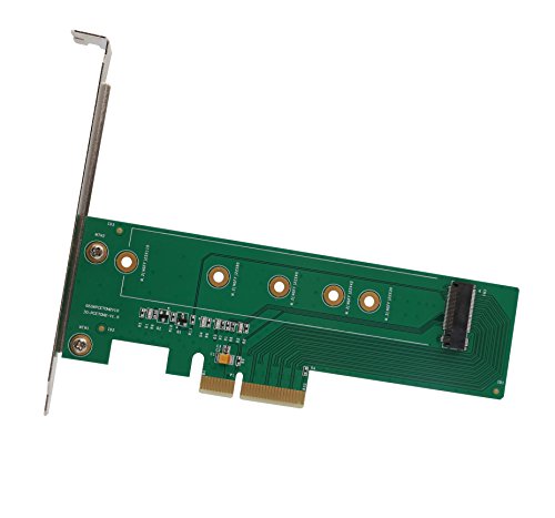 I/O Crest M.2 NGFF PCIe SSD auf PCI Express 3.0 x4 Host Adapterkarte – unterstützt M.2 M-Key PCIe (NVMe oder AHCI) Typ 22110, 2280, 2260, 2242 von IO Crest