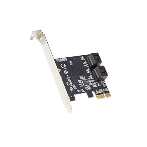 IO Crest ASMedia 1064 SATA III PCI-e 3.0 x1 Karte Non-Raid mit Low-Profile-Halterung von IO Crest