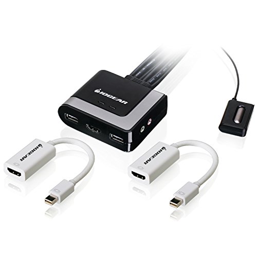 IOGEAR 2-Port HD und DisplayPort Kabel KVM Kit mit Audio GCS62HMDPKIT von IOGEAR