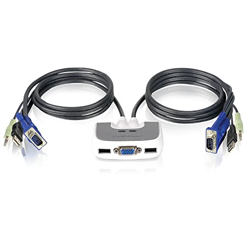 IOGEAR 2 Port PS/2 KVM Switch w/integrierter 6 ft Kabel von IOGEAR