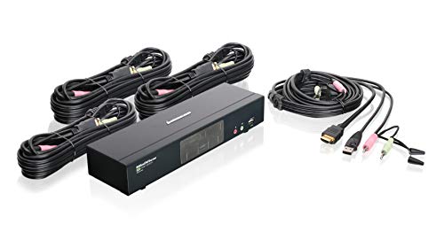 IOGEAR 4-Port HDMI Multimedia KVMP Switch with Audio, GCS1794 (Switch with Audio) von IOGEAR