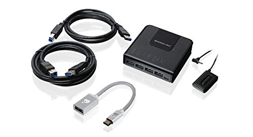 IOGEAR 4x2 USB 3.0 Peripheral Sharing Switch with USB-C Adapter, GUS432CA1KIT von IOGEAR