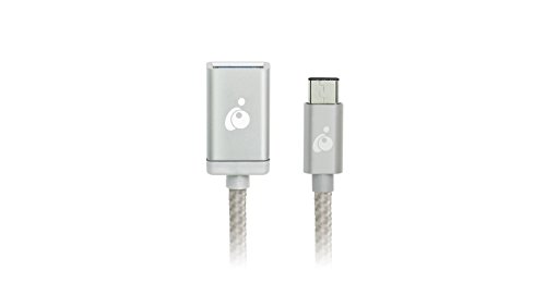 IOGEAR Charge & Sync USB-C to USB Type-A Adapter, Silver, G2LU3CAF10-SIL von IOGEAR