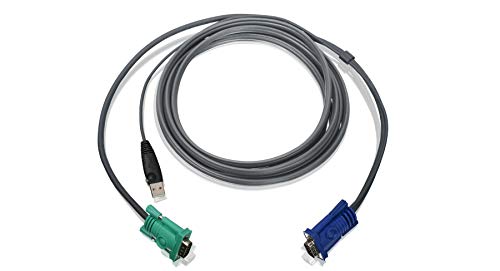IOGEAR G2L5203UTAA USB-KVM-Kabel, 3 m, mit USB- und VGA-Anschlüssen. von IOGEAR