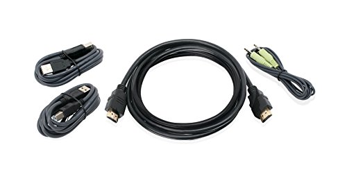 IOGEAR G2L8202UTAA3 Dual View HDMI, USB KVM-Kabel mit Audio (TAA), 1,8 m von IOGEAR