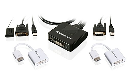 IOGEAR GCS922DPKIT Kabel mit 2 Anschlüssen DVI und DisplayPort von IOGEAR