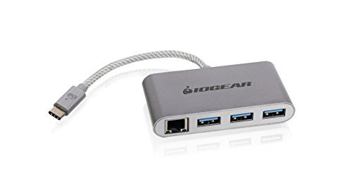 IOGEAR HUB-C Gigalinq USB-C auf USB-A Hub mit Ethernet Adapter, GUH3C34 von IOGEAR