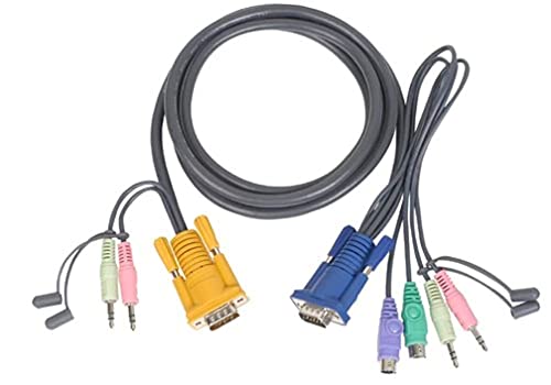 IOGEAR Micro-Lite G2L5302P All-in-One PS/2, VGA-KVM-Kabel, 1,8 m von IOGEAR