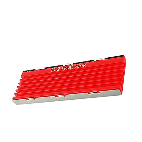 IOIUSKKU Kühler Aluminium Kühlkörper mit Korrosionsschutz, Solid State Drive Kühlkörper, SSD Kühlkörper, M2 Kühlkörper, Rote Einzelschicht IOIUSKKU Kühler Aluminium Kühlkörper mit Korrosionsschutz, Solid State Drive Kühlkörper, SSD Kühlkörper, M2 Kühlkörper, Rote Einzelschicht von IOIUSKKU
