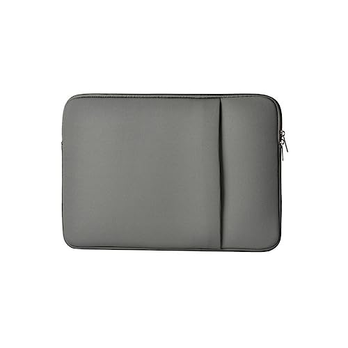 IOIUSKKU Laptop Tasche Behälterhülle Notebook Abdeckungstasche Tragereißverschluss schützend stoßfest Zubehörteile langlebig, Grau von IOIUSKKU