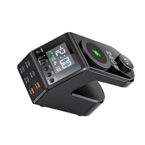 IOIUSKKU Multifunktionsuhr mit kabellosem Ladegerät für effizientes Laden unterwegs ABS All in One Digitaluhr Multifunktionsuhr IOIUSKKU Multifunktionsuhr mit kabellosem Ladegerät für effizientes Laden unterwegs ABS All in One Digitaluhr Multifunktionsuhr von IOIUSKKU
