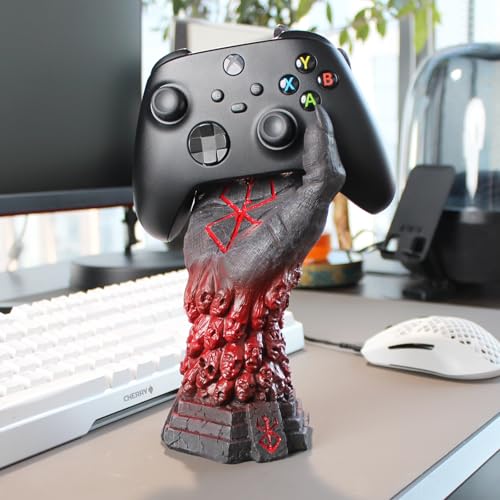 IOO6Z8SY Teufelshand Design Ständer: Kopfhörer- und Controllerhalter, Rot-Schwarz Verlauf, Resin, Ideal für PS5/Xbox, Gamer-Dekor IOO6Z8SY Teufelshand Design Ständer: Kopfhörer- und Controllerhalter, Rot-Schwarz Verlauf, Resin, Ideal für PS5/Xbox, Gamer-Dekor von IOO6Z8SY