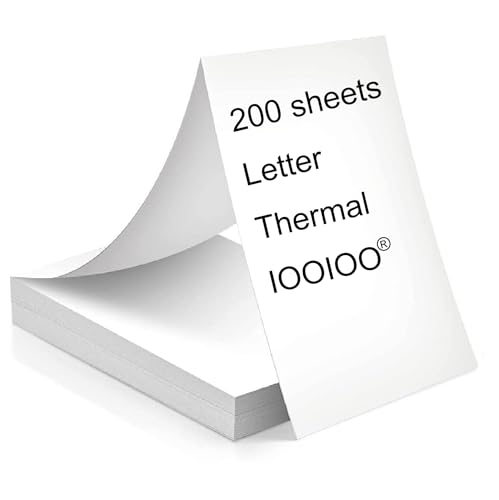 200 Seiten, Thermodruckerpapier, 21,6 x 27,9 cm, Brief, gefaltet, kontinuierlich. Für Drucker mit App SharpFox wie A80 A81 A80H ... von iooioo aixiqee GUTHERREN minzhi supvan... 200 Seiten, Thermodruckerpapier, 21,6 x 27,9 cm, Brief, gefaltet, kontinuierlich. Für Drucker mit App SharpFox wie A80 A81 A80H ... von iooioo aixiqee GUTHERREN minzhi supvan... von IOOIOO
