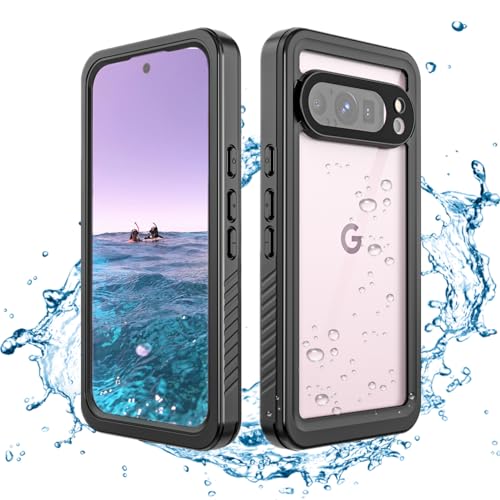 IP68CASE Pixel 9 Pro Hülle,wasserdichte Stoßfest Handyhülle Integriertem Displayschutz Stabdicht Sturzsicher Outdoor Panzerhülle Robust 360 Ganzkörper Unterwasser Schutzhülle für Google Pixel 9 Pro von IP68CASE