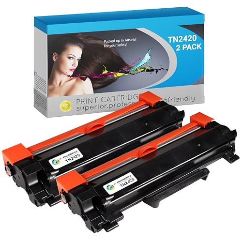 IPA Printservice TN2420 Doppelpack (2 Schwarz) – Kompatibler Toner für Brother MFC - L2710DW, MFC - L2710DN, HL - L2350DW & mehr – Toner TN2420 für zuverlässigen Druck von IPA Printservice