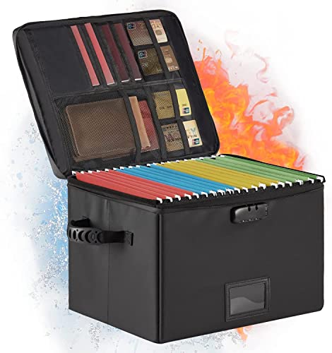 Feuerfeste Dokumentenbox feuerfeste Aktenbox mit Schloss faltbare DateiAufbewahrungsbox mit Reißverschlüssen und Einsätzen tragbare Home Office Safe Box für Briefe Rechtliche Ordner (keine Trennwände) Feuerfeste Dokumentenbox feuerfeste Aktenbox mit Schloss faltbare DateiAufbewahrungsbox mit Reißverschlüssen und Einsätzen tragbare Home Office Safe Box für Briefe Rechtliche Ordner (keine Trennwände) von IPARTS EXPERT