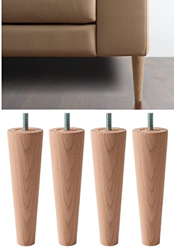 IPEA 4X Möbelfüße Sofa Füße aus Holz – Höhe 200 mm – Made in Italy – Fuße aus Rohholz fur Möbel, Sofas, Schränke – Beine in Kegelform Massivholz fur Sessel – Helle Farbe – 20 cm IPEA 4X Möbelfüße Sofa Füße aus Holz – Höhe 200 mm – Made in Italy – Fuße aus Rohholz fur Möbel, Sofas, Schränke – Beine in Kegelform Massivholz fur Sessel – Helle Farbe – 20 cm von IPEA