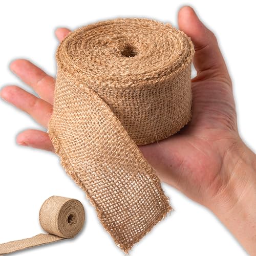 IPEA Juteband 50 mm zum Dekorieren Nähen Basteln - 20 Meter - Jute Band Juteseil für Möbel Geschenkverpackungen Gastgeschenk Handwerk für Hochzeit Feier - Burlap Band IPEA Juteband 50 mm zum Dekorieren Nähen Basteln - 20 Meter - Jute Band Juteseil für Möbel Geschenkverpackungen Gastgeschenk Handwerk für Hochzeit Feier - Burlap Band von IPEA