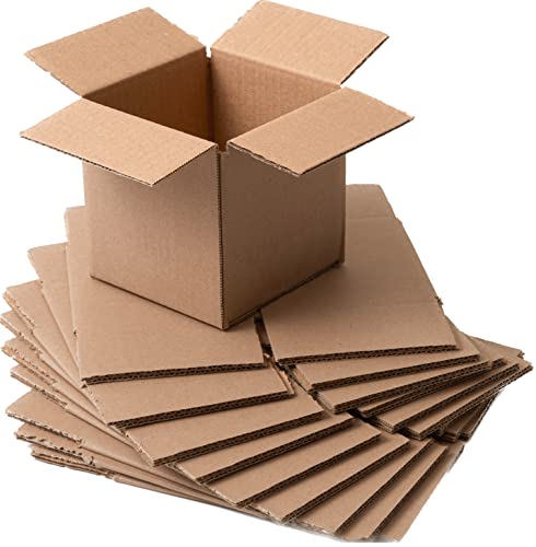IPEA Kleine Faltkartons 12 x 12 x 12 cm für Versand, E-Commerce, Geschenke - 10 Stück - Made in Italy - Quadratische Mehrzweckboxen zum Verpacken von Gegenständen, Veranstaltungen, Partys - Kartons von IPEA