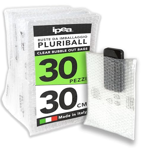 IPEA Luftpolsterbeutel für Verpackung und Versand – 30 Stück – Made in Italy – 30 x 20 cm – Große Luftpolstertaschen für Schutz und Polsterung von Gegenständen – Reißfest und Stoßfest - IPEA Luftpolsterbeutel für Verpackung und Versand – 30 Stück – Made in Italy – 30 x 20 cm – Große Luftpolstertaschen für Schutz und Polsterung von Gegenständen – Reißfest und Stoßfest - von IPEA