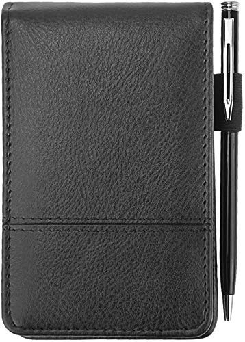 A7 PU Leder Notizbuch mit Taschenrechner Notizblock Konferenzmappe mit Stift Notebook Organizer Handlich klemmbrett Schreibmappe Business-Schreibblock Notizbuch im Polizeistil 13,8x 8,8 cm A7 PU Leder Notizbuch mit Taschenrechner Notizblock Konferenzmappe mit Stift Notebook Organizer Handlich klemmbrett Schreibmappe Business-Schreibblock Notizbuch im Polizeistil 13,8x 8,8 cm von IPENNY