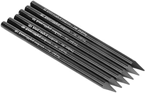 IPENNY 6 Stück Graphitstifte holzfrei Bleistifte für Skizzen in Schwarz mit verschiedenen Härtegraden HB 2B 4B 6B 8B EE Bleistift-Set Werkzeug für Kinder Jugendliche und Erwachsene von IPENNY