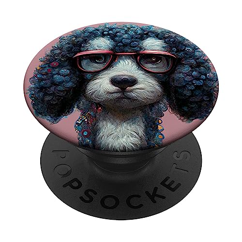 Pop Sockets Griffständer Cute Pudel mit Brille Muster PopSockets mit austauschbarem PopGrip Pop Sockets Griffständer Cute Pudel mit Brille Muster PopSockets mit austauschbarem PopGrip von IPKaKa