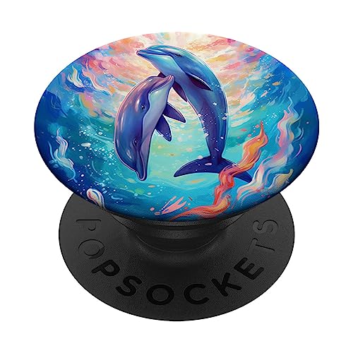 Pop Sockets Griffständer Delfine PopSockets mit austauschbarem PopGrip Pop Sockets Griffständer Delfine PopSockets mit austauschbarem PopGrip von IPKaKa