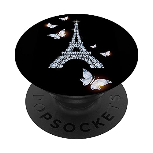 Pop Sockets Griffständer Eiffelturm Schmetterling PopSockets mit austauschbarem PopGrip Pop Sockets Griffständer Eiffelturm Schmetterling PopSockets mit austauschbarem PopGrip von IPKaKa