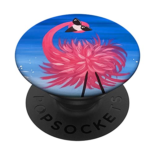 Pop Sockets Griffständer Flamingo Tragen Brille PopSockets mit austauschbarem PopGrip Pop Sockets Griffständer Flamingo Tragen Brille PopSockets mit austauschbarem PopGrip von IPKaKa