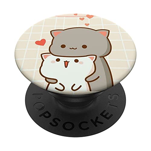 Pop Sockets Griffständer I Love You Cats PopSockets mit austauschbarem PopGrip von IPKaKa
