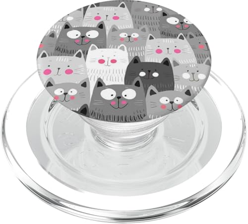 Pop Sockets Griffständer Katzen PopSockets PopGrip für MagSafe von IPKaKa