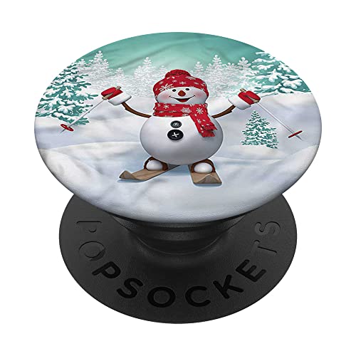 Pop Sockets Griffständer Weihnachten Ski Schneemann Bäume PopSockets mit austauschbarem PopGrip Pop Sockets Griffständer Weihnachten Ski Schneemann Bäume PopSockets mit austauschbarem PopGrip von IPKaKa