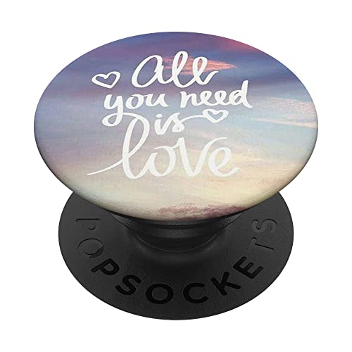 Pop Sockets Grip Stand All You Need is Love PopSockets mit austauschbarem PopGrip von IPKaKa